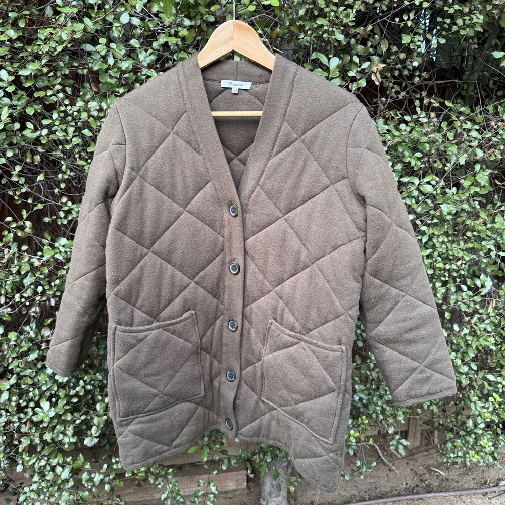 Madewell Quilted Tan Puffer Jacket
